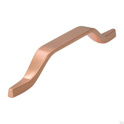 Elongated furniture handle 2318 160 Copper Brushed