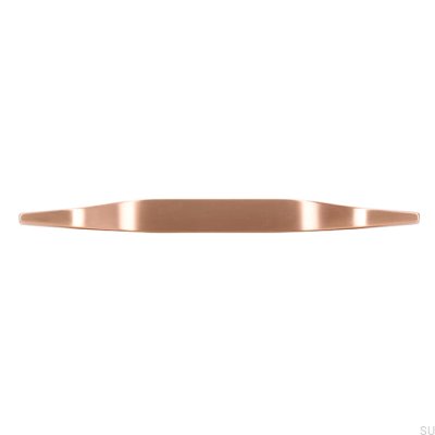Elongated furniture handle 2318 160 Copper Brushed