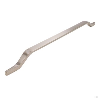 Elongated furniture handle 2318 320 Silver Brushed
