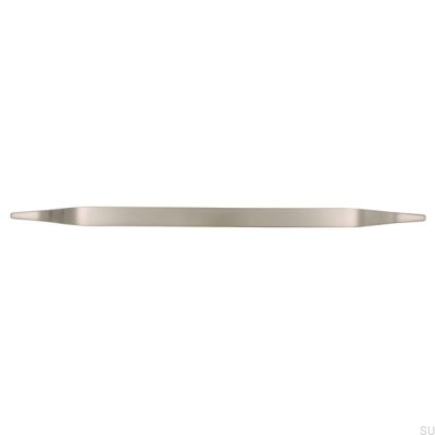 Elongated furniture handle 2318 320 Silver Brushed