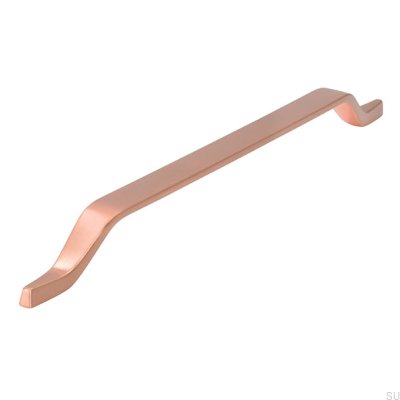 Elongated furniture handle 2318 320 Copper Brushed