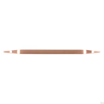 Elongated furniture handle 2318 320 Copper Brushed