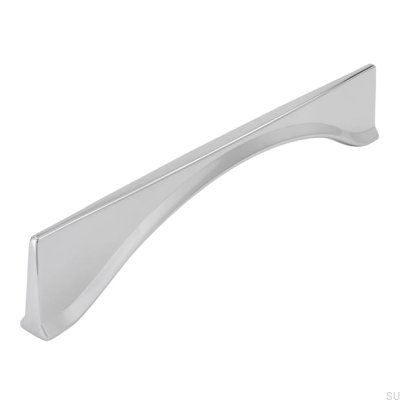 Elongated furniture handle 2340 160 Polished chrome