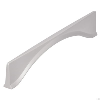 Elongated furniture handle 2340 160 Brushed silver