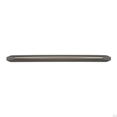 Elongated furniture handle 2341 160 Anthracite Polished