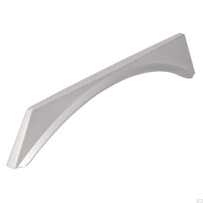 Elongated furniture handle 2341 160 Brushed silver