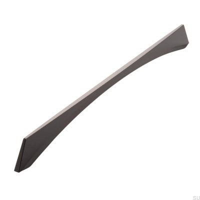 Elongated furniture handle 2341 320 Anthracite Polished