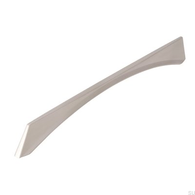 Elongated furniture handle 2341 320 Silver Brushed