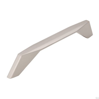 Elongated furniture handle 2343 160 Brushed silver
