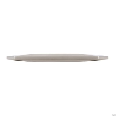 Elongated furniture handle 2343 160 Brushed silver