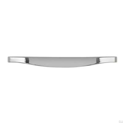 Elongated furniture handle 2356 160 Polished chrome