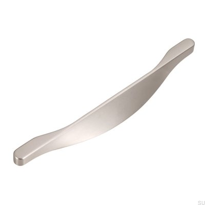 Elongated furniture handle 2356 160 Brushed silver