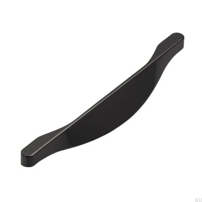 Elongated furniture handle 2356 160 Anthracite Polished