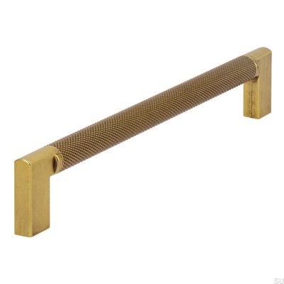 Elongated furniture handle 2457 192 Antique Gold