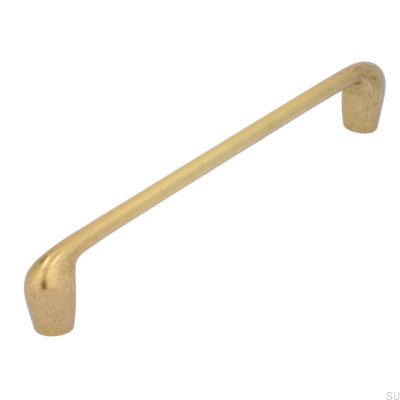 Elongated furniture handle 2474 160 Antique Gold