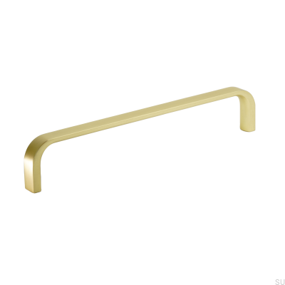 Elongated furniture handle Grace 160 Gold Brushed