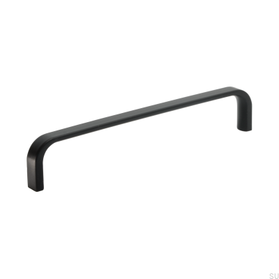 Elongated furniture handle Grace 160 Metal Black Matt