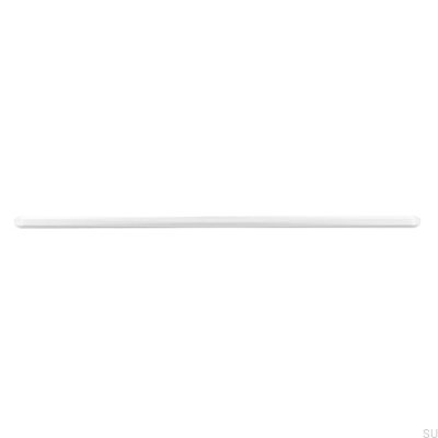 Elongated furniture handle 2481 320 Metal White Matt