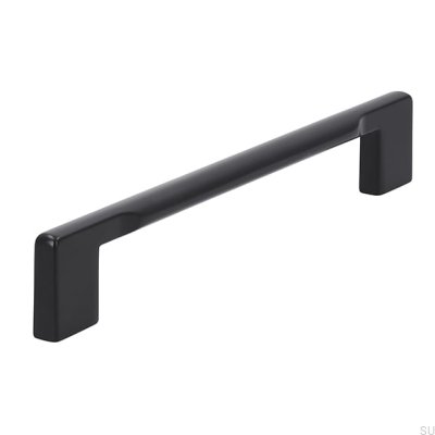 Elongated furniture handle 2496 160 Metal Black Matt