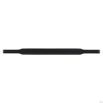 Elongated furniture handle 2496 160 Metal Black Matt