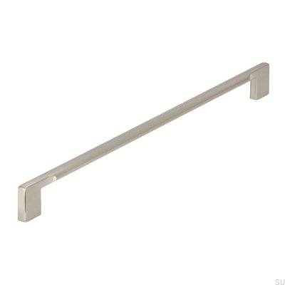 Elongated furniture handle 2496 320 Silver Brushed