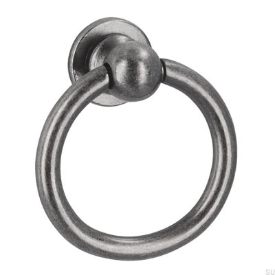Round furniture handle 2499 Antique Silver