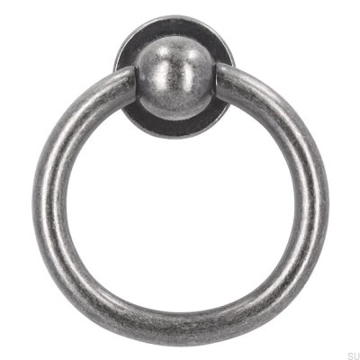 Round furniture handle 2499 Antique Silver