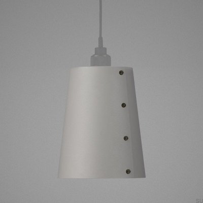 Shade Large Steel Gray Ceiling Lamp