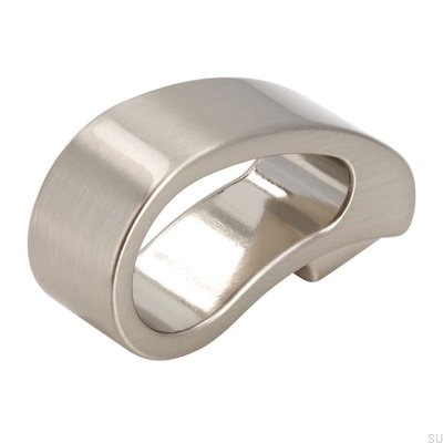 Furniture knob 2501 Silver Brushed