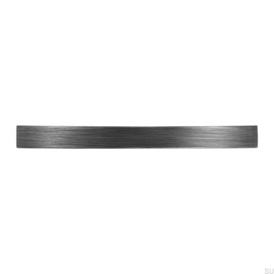 Elongated furniture handle 2502 128 Antique Silver Brushed