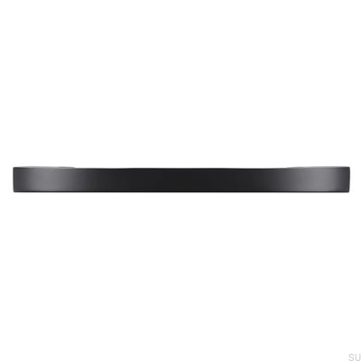 Elongated furniture handle 2502 160 Metal Black Matt