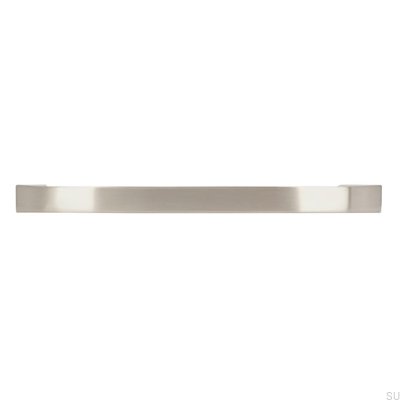 Elongated furniture handle 2502 160 Brushed silver