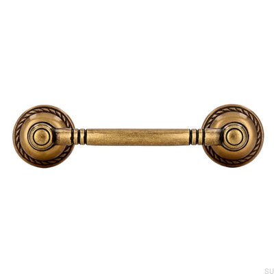 Elongated furniture handle 812 64 Antique Bronze