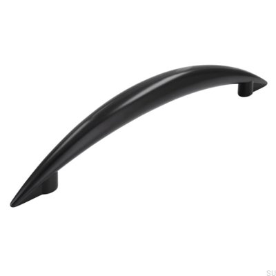 Elongated furniture handle 809 Metal Black Matt