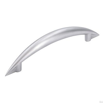 Elongated furniture handle 809 96 Matt chrome