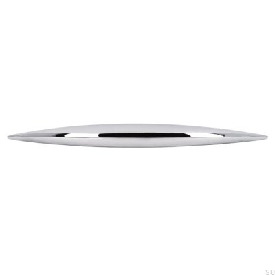 Elongated furniture handle 809 96 Polished chrome