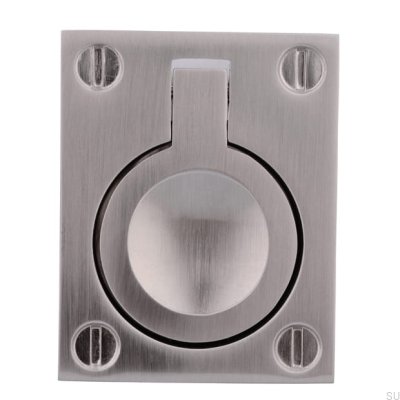 Recessed furniture handle 753 32 Silver Brushed