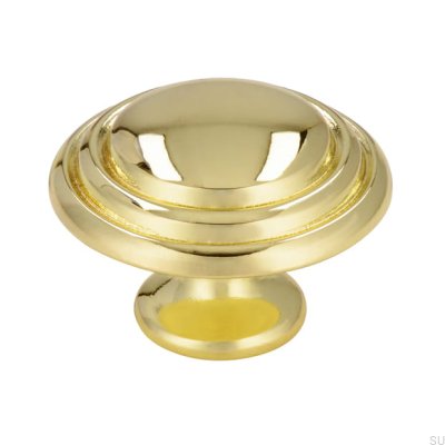 Furniture knob 489 35 Gold Polished