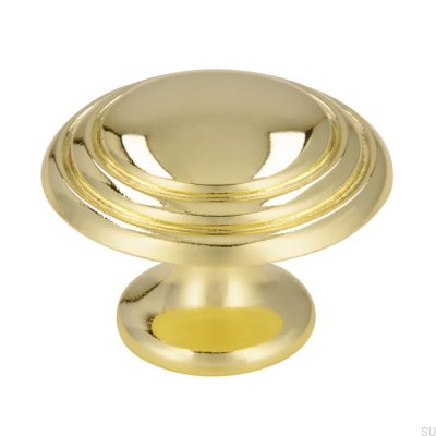 Furniture knob 489 30 Gold Polished