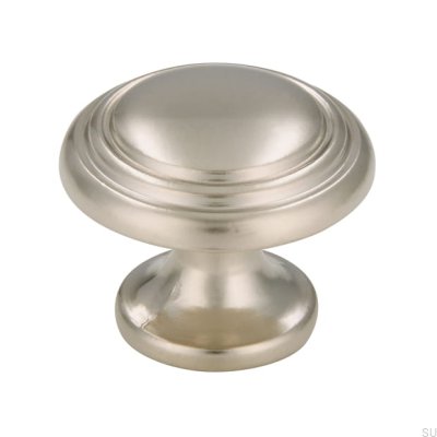 Furniture knob 489 26 Silver Matt