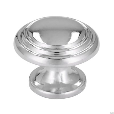 Furniture knob 489 26 Polished chrome