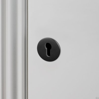Cylindrical Sign Euro 27 mm Steel Black Scandinavian Standard