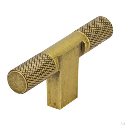 Furniture knob T-Bar 2509 Antique Gold