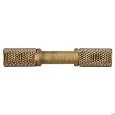 Furniture knob T-Bar 2509 Antique Gold Brushed