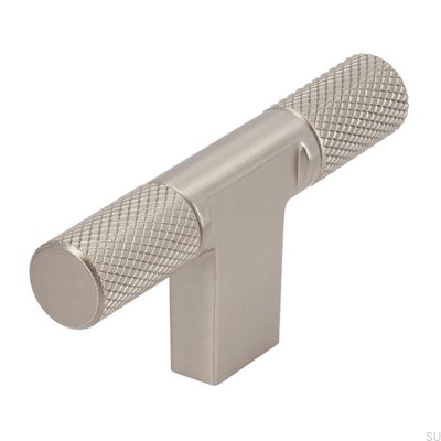 Furniture knob T-Bar 2509 Silver Brushed