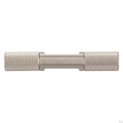 Furniture knob T-Bar 2509 Silver Brushed