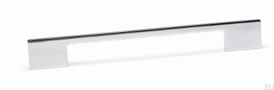 Elongated furniture handle Dino 288/320 Polished chrome