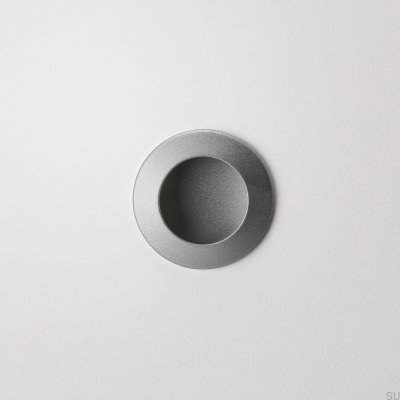 Tap 60 Recessed Furniture Handle Silver Metal