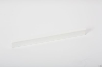 Angle 200 furniture handle, aluminum, white, matt