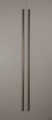 Angle 900 furniture handle, brushed silver